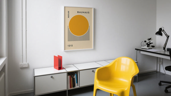 Bauhaus prints home decor, minimalist wall art for your home