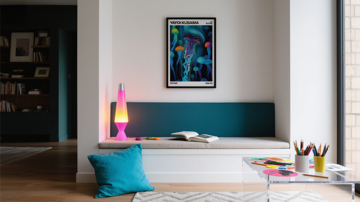 Jellyfish Art for a Purpose in a trendy room