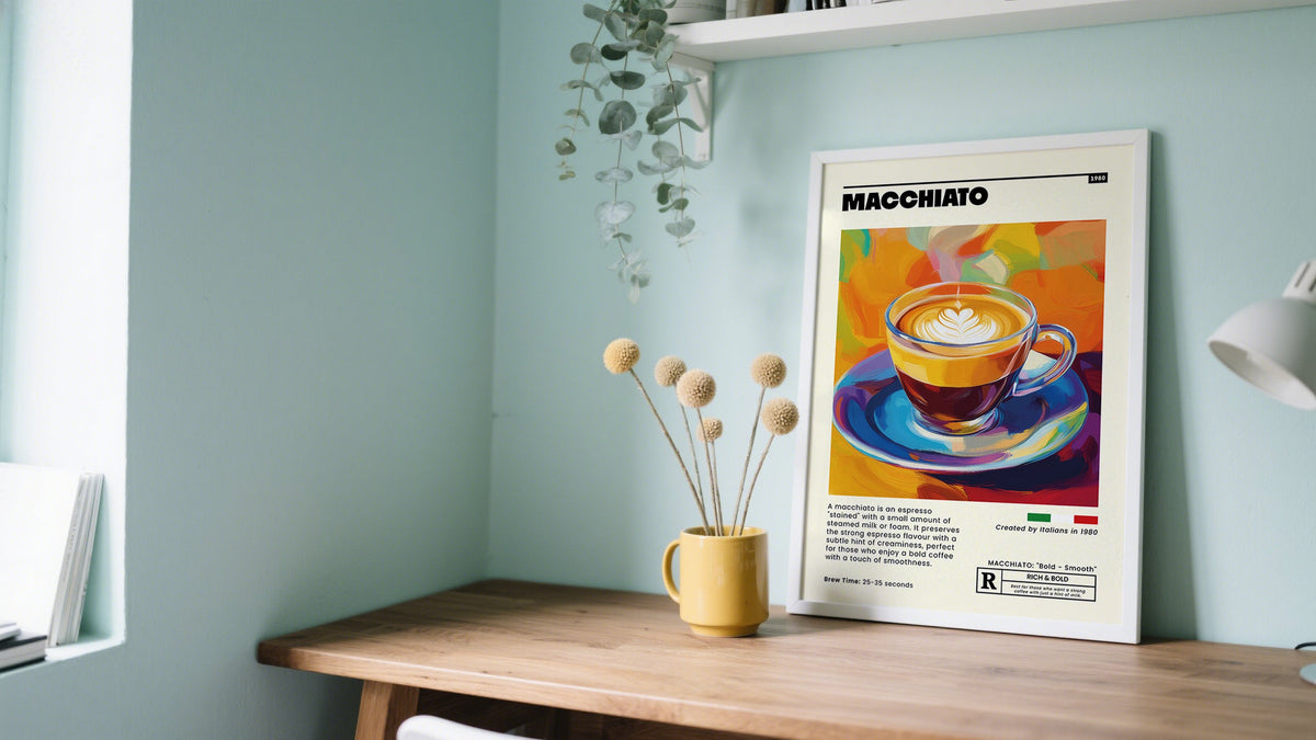 Macchiato Wall Decor Coffee Cup