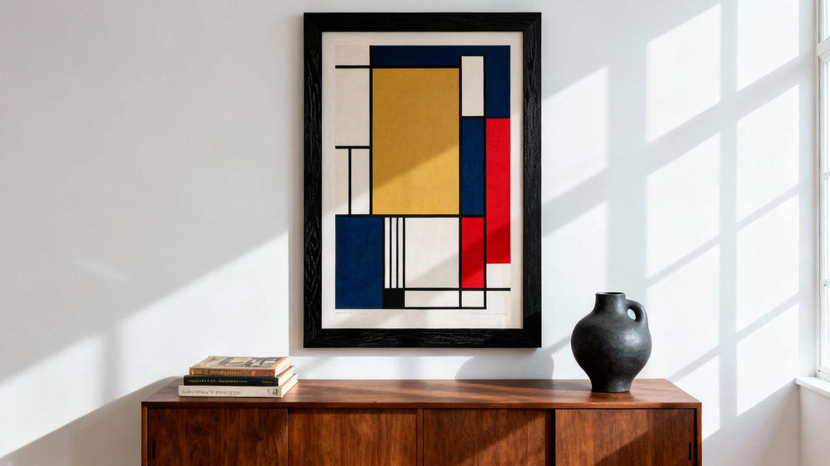 Framed wall art mockup showcasing stylish posters, ideal for home decor inspiration and shopping ideas from Reddit.