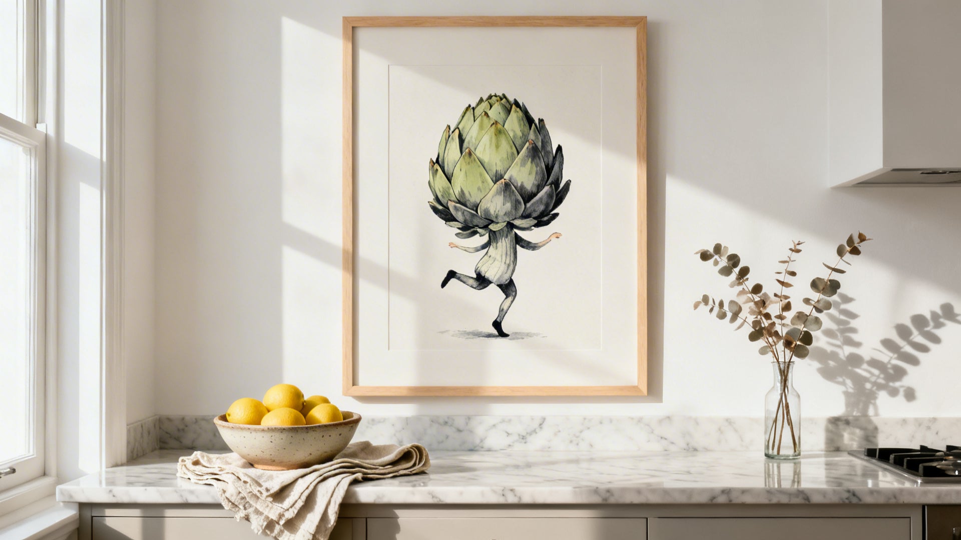 Art de cuisine amusant : égayez votre espace de cuisson avec des œuvres murales fantaisistes