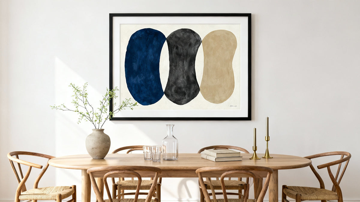 Framed set of 3 wall art pieces showcasing stylish designs to elevate your space.