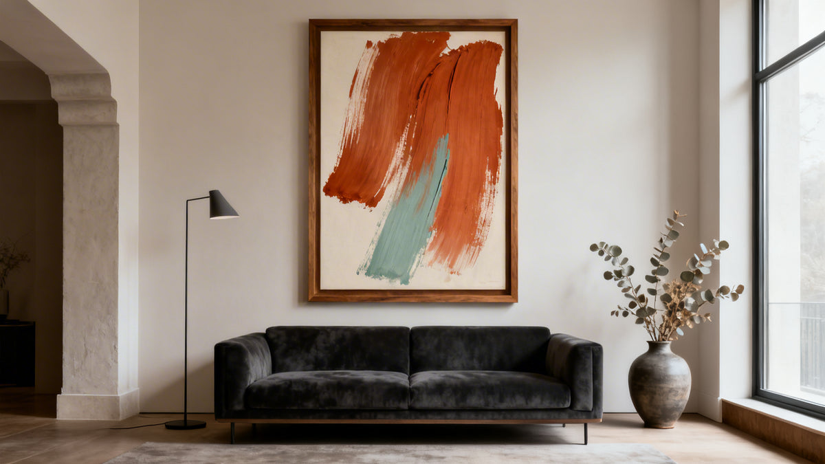 Framed wall art mockup showcasing creative sitting room wall design ideas for a stylish living space transformation.