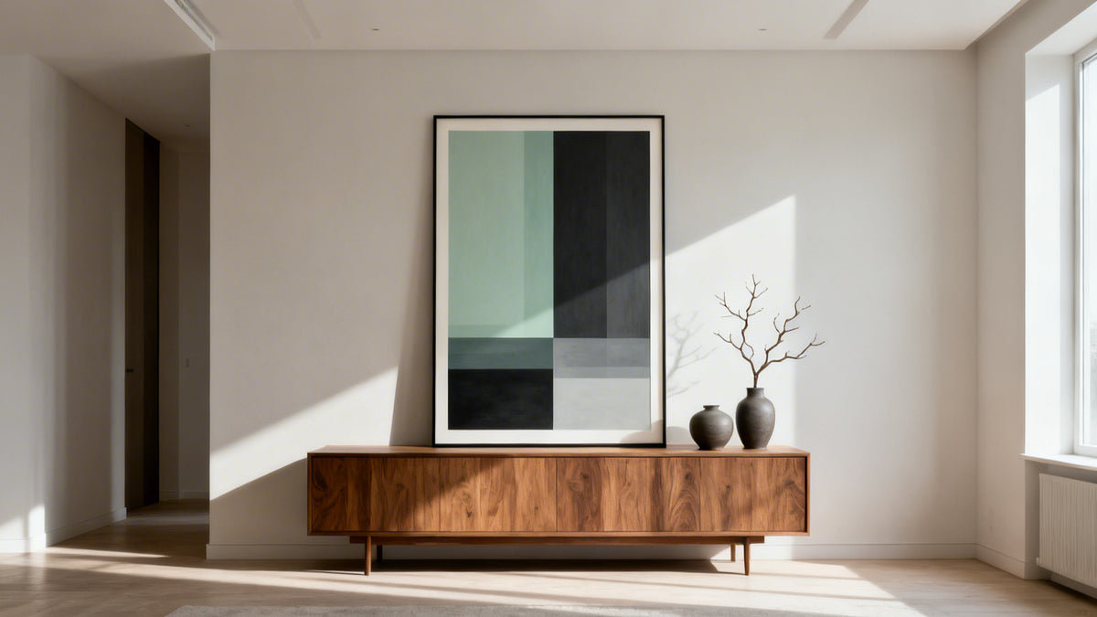 Framed wall art picture mockup showcasing stylish decor for transforming your space with visual impact.