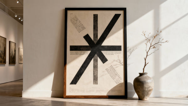 Framed wall art mockup featuring coolest posters for stylish home decor inspiration.