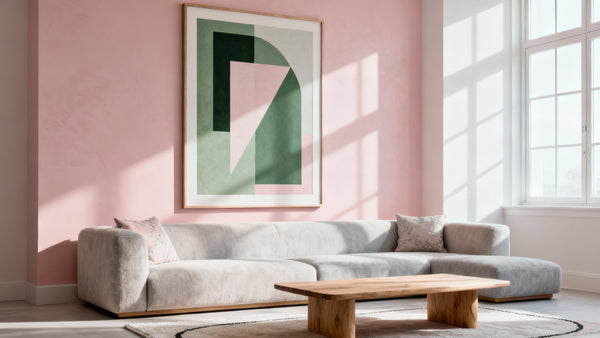 Framed wall art mockup showcasing new prints to transform your space with stunning designs.