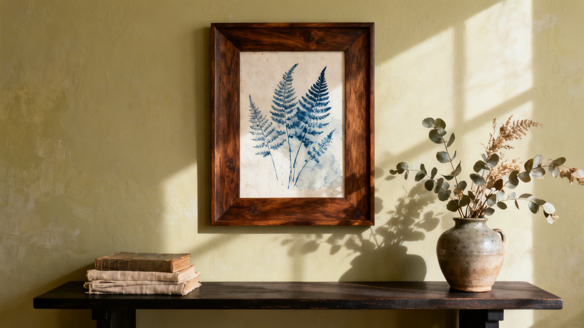 Framed wall art mockup showcasing meaningful wall art for personal expression and emotional connection in home decor.