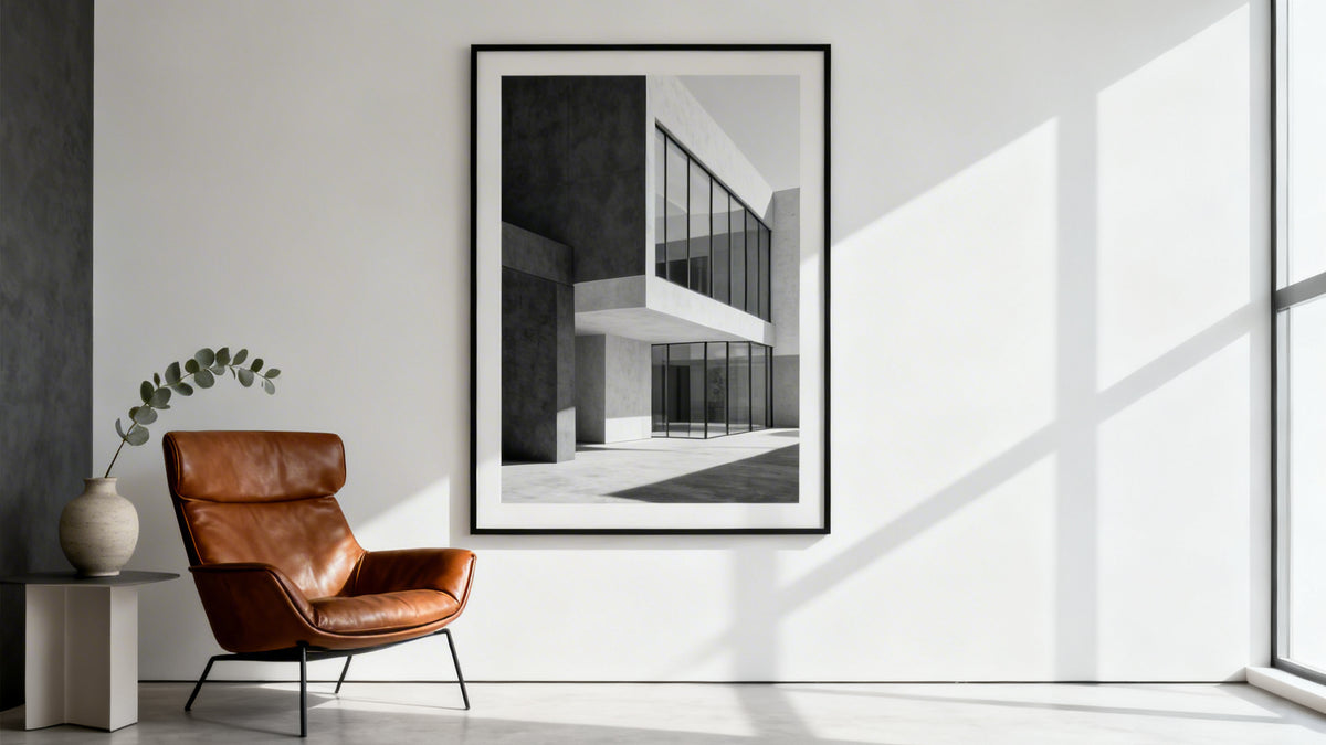 Framed wall art mockup showcasing stylish wall picture arrangement for home decor inspiration.