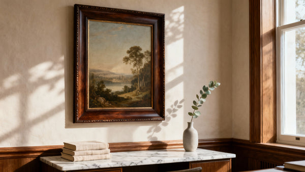 Framed wall art mockup showcasing stylish designs for Art Print Café. Perfect for home decor inspiration.