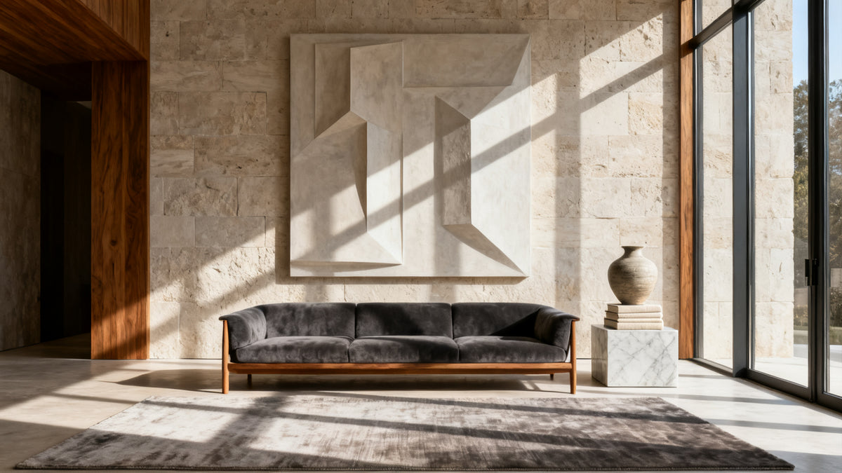 Framed luxury wall art mockup showcasing elegant design for modern spaces. Perfect for enhancing upscale interiors.