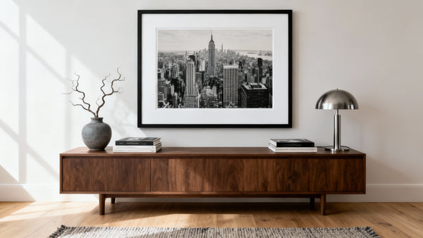 Framed wall art mockup showcasing stylish prints and pictures for home decor inspiration.