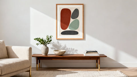 Framed wall art mockup showcasing stylish posters and prints to enhance your space with visual artwork.