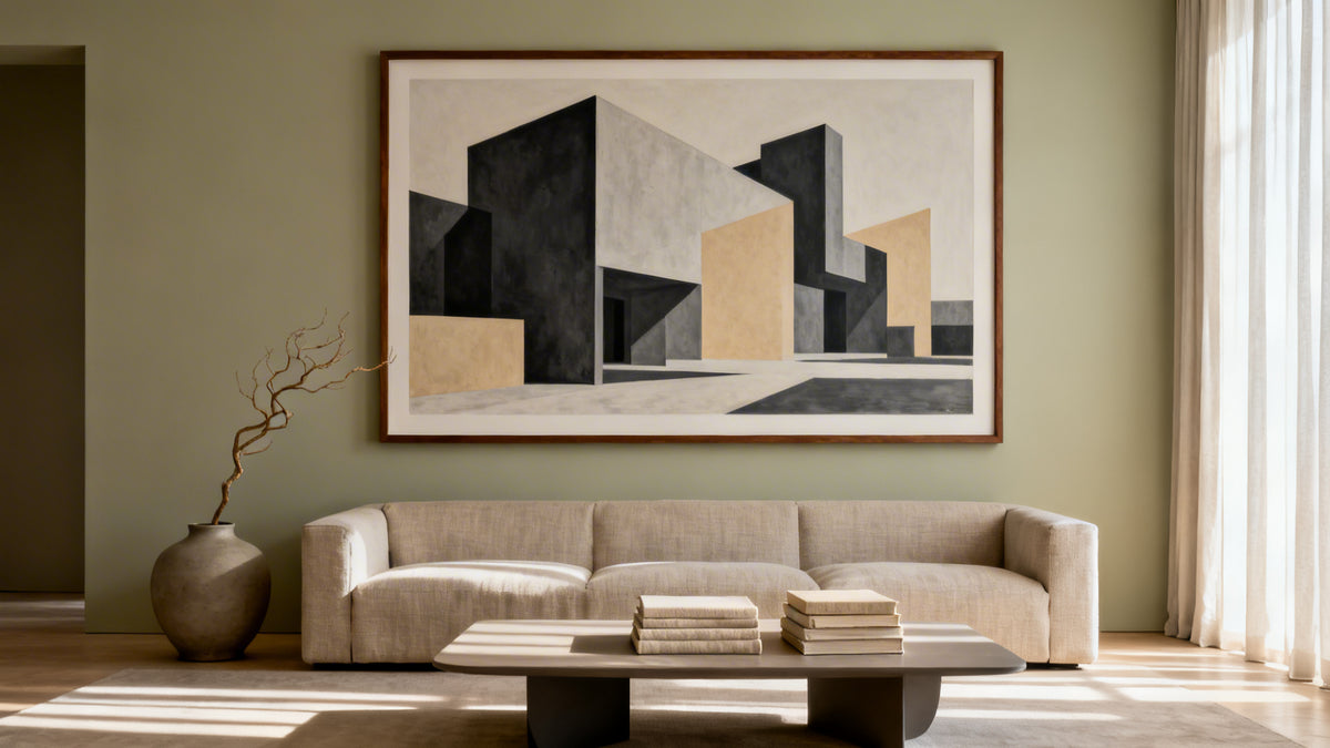Framed wall art mockup showcasing stylish decor ideas to enhance any room's ambiance.