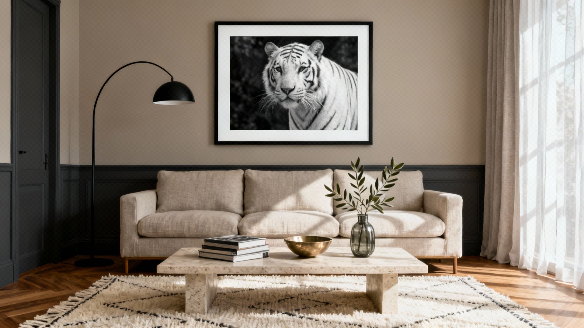 Black And White Tiger Wall Art: Transform Your Space With Sophistication