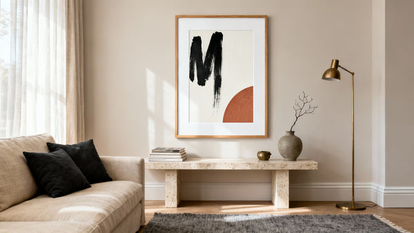 Framed wall art mockup showcasing unique designs to transform your space with standout decor.