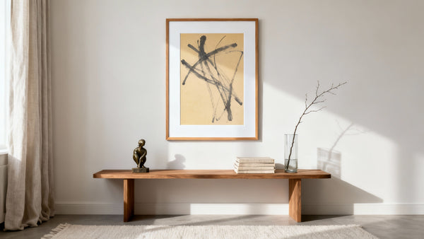 Framed wall art mockup showcasing exclusive art pieces for home decor inspiration.
