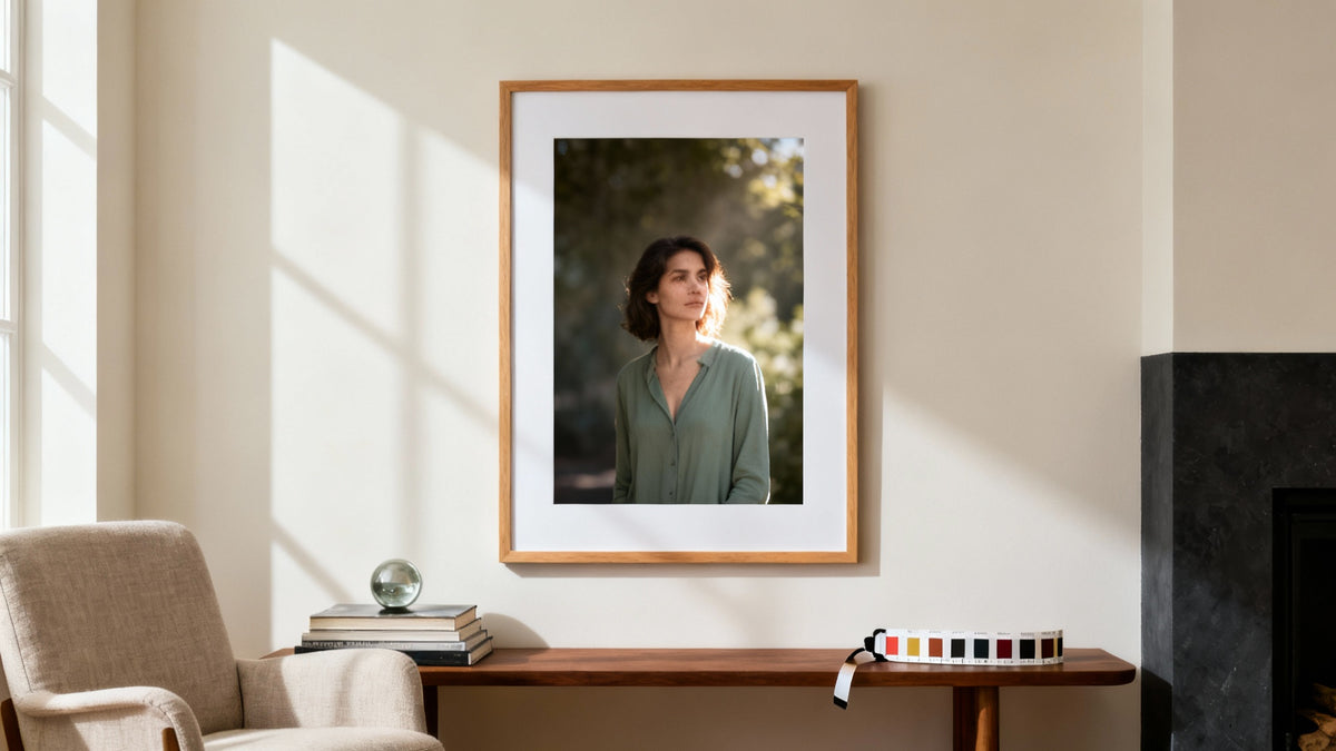 Framed wall art mockup showcasing beautiful prints at home for decor inspiration.