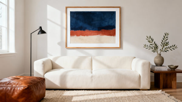 Framed wall art mockup showcasing stunning prints for home decor to elevate your living space.