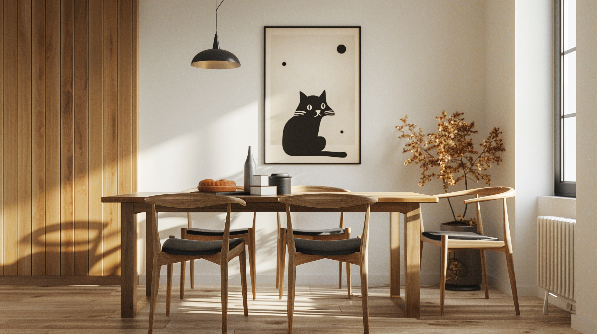 Vintage Black Cat Art