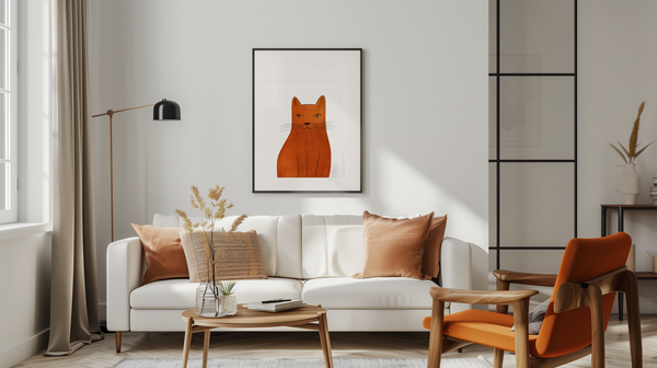 Orange Cat Wall Art: A Warm Touch for Every Room