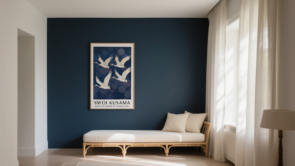 Ukiyo E Crane Wall Art