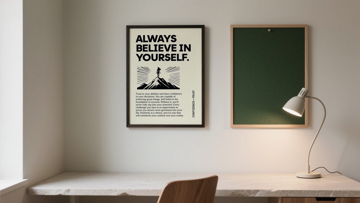 Motivational Wall Art for Home in study