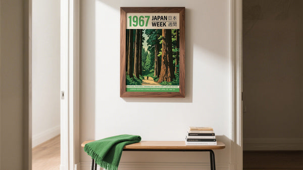 Japan Posters with Towering Trees