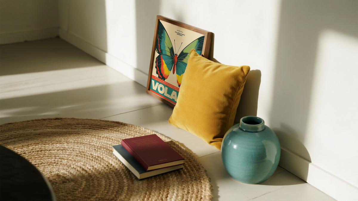 Insect Wall Decor featuring a Green and yellow butterfly