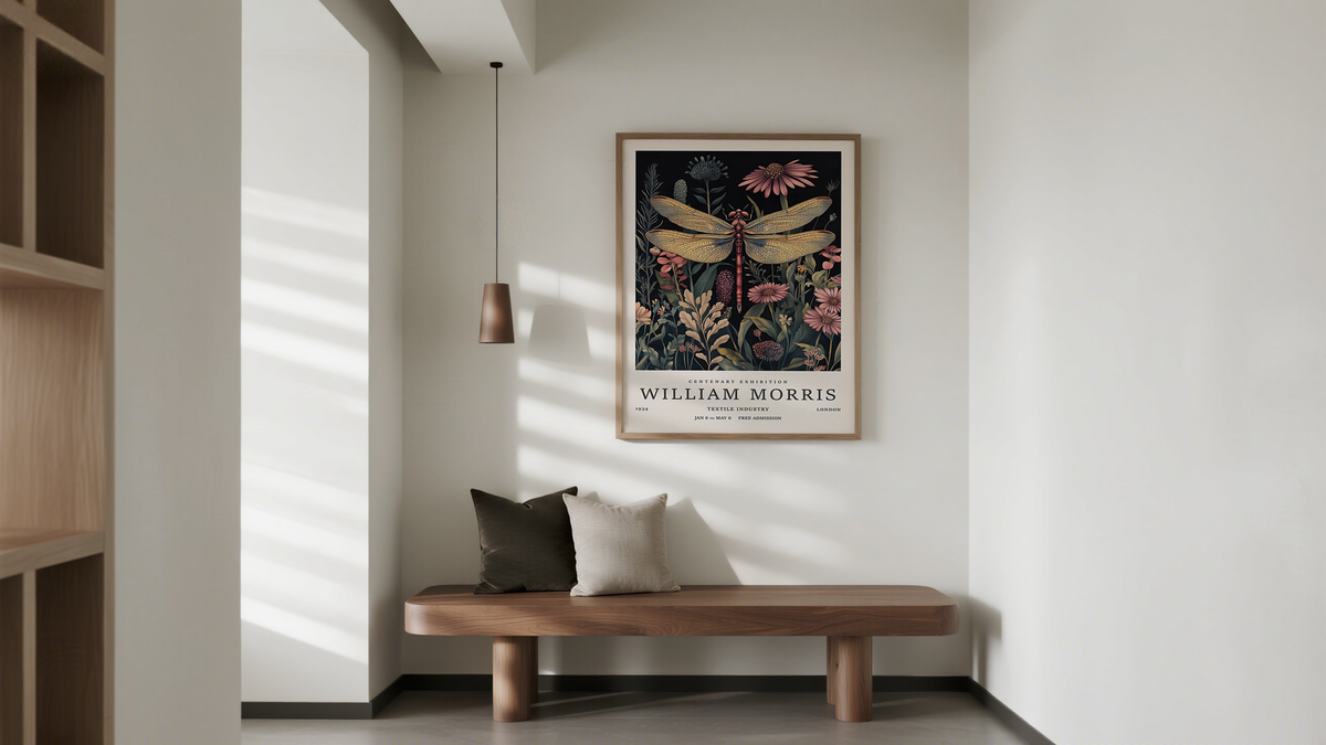 William Morris Dragonfly Wall Art