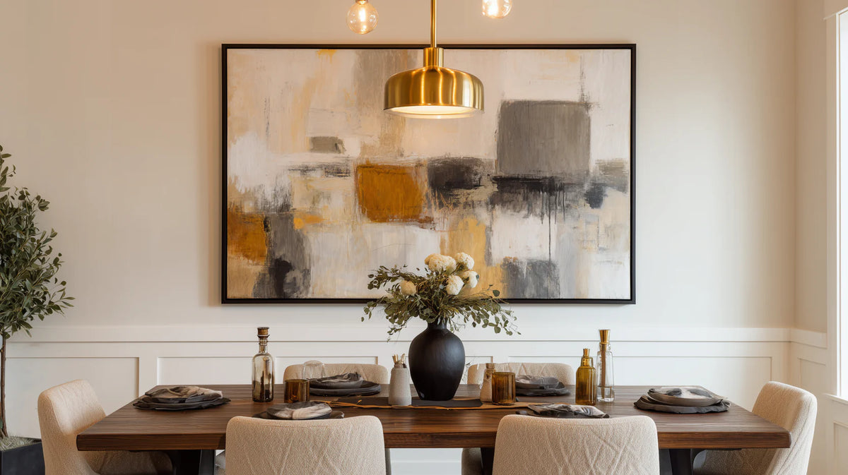 Artwork Above Dining Table_How to Choose and Hang the Right Piece