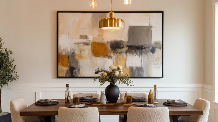 Artwork Above Dining Table: How to Choose and Hang the Right Piece