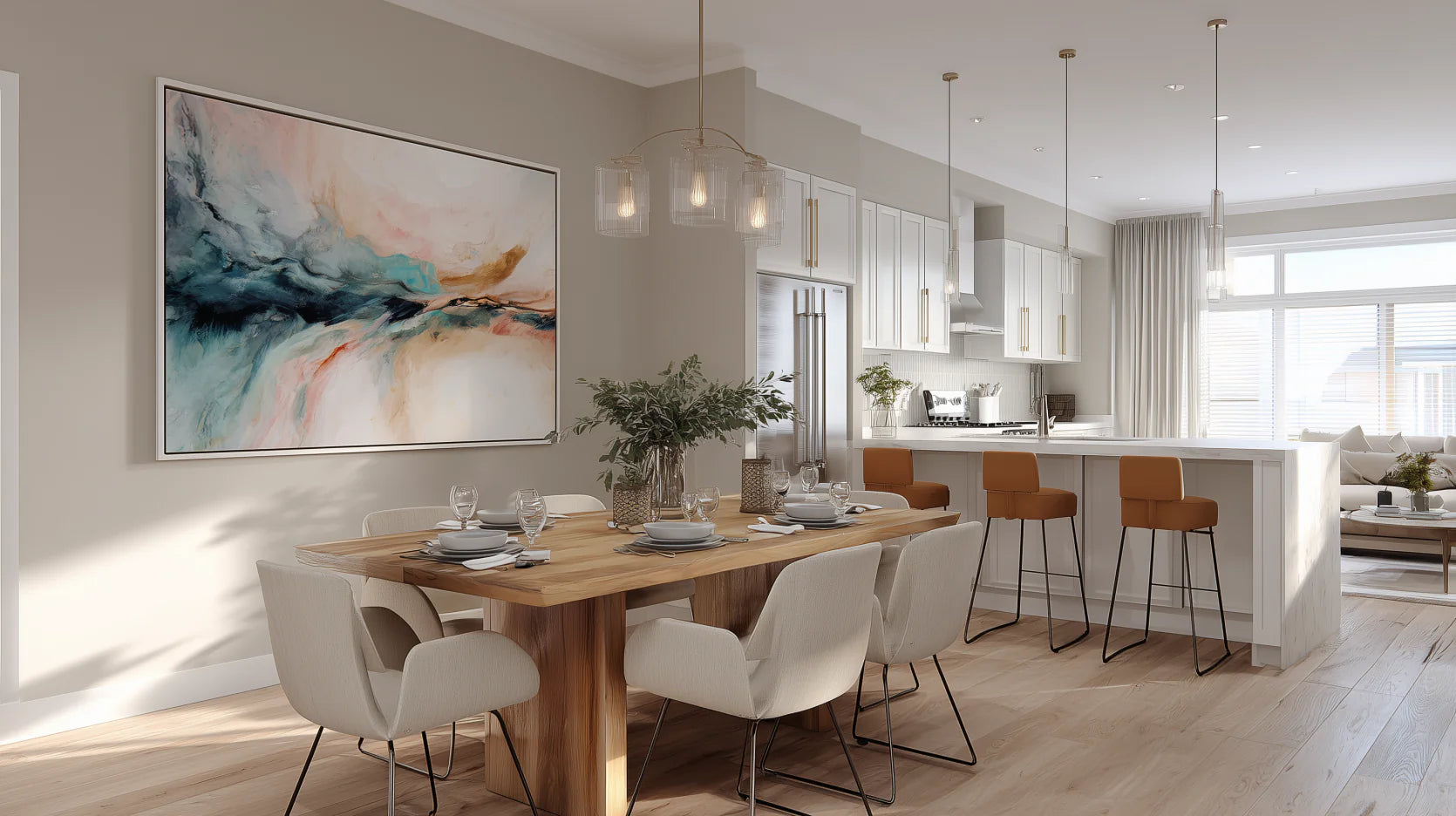 Large Artwork for Dining Room: Make a Bold Style Statement