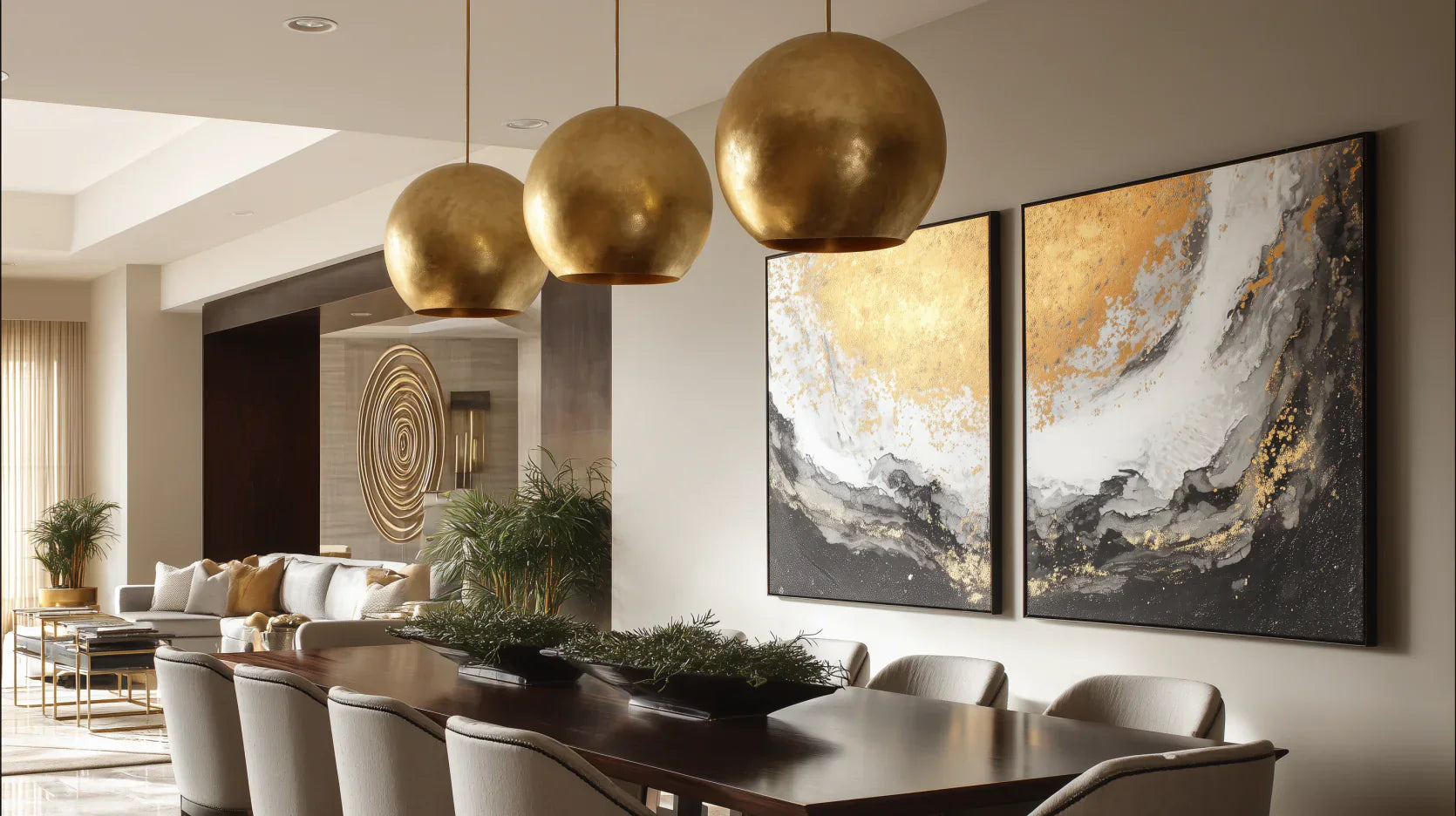 Großes Wandbild für das Esszimmer