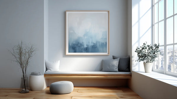 Why Choose Blue Grey and White Wall Art