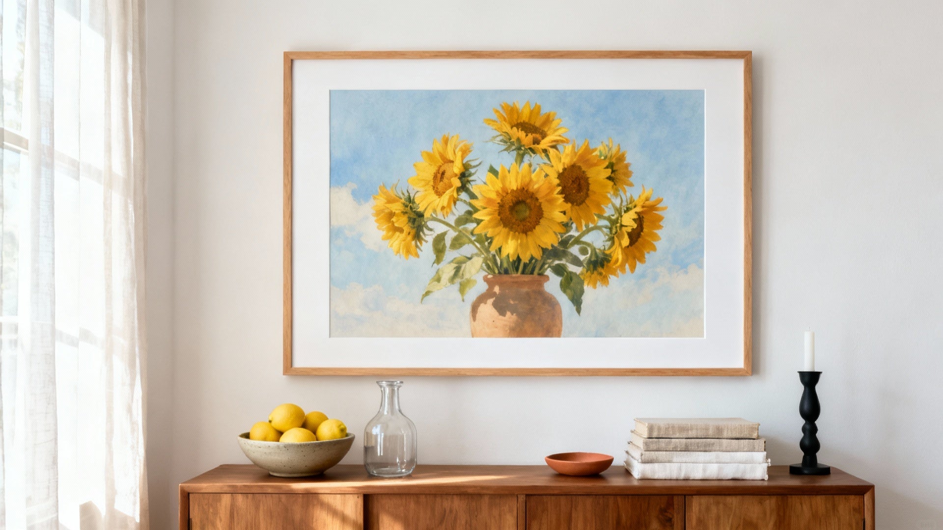 Wall Art of Sunflowers