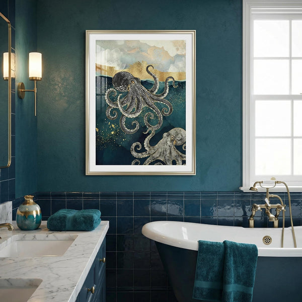 Art mural pieuvre