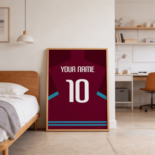 Burnley Shirt Poster