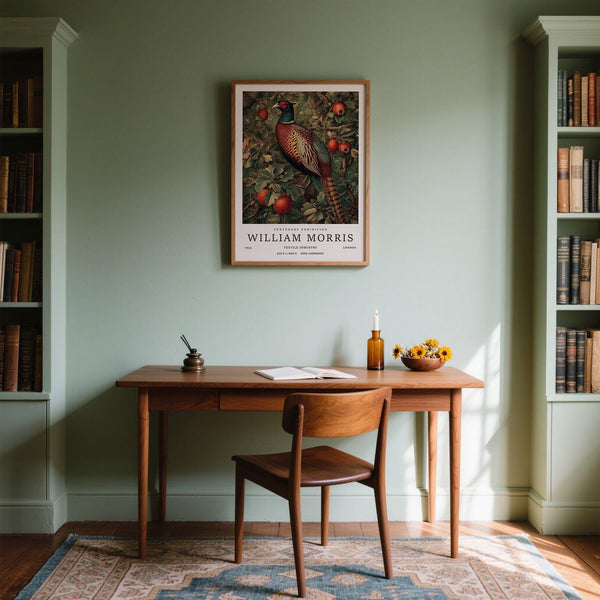 Pheasant Wall Art featuring classic orchard scene with rich textures.