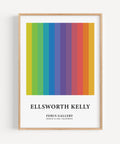 Ellsworth Kelly-inspired colourful stripe wall art for living rooms
