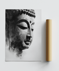 Black and White Buddha Art Print for bedroom wall decor