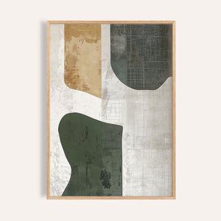 abstract art neutral with organic shapes