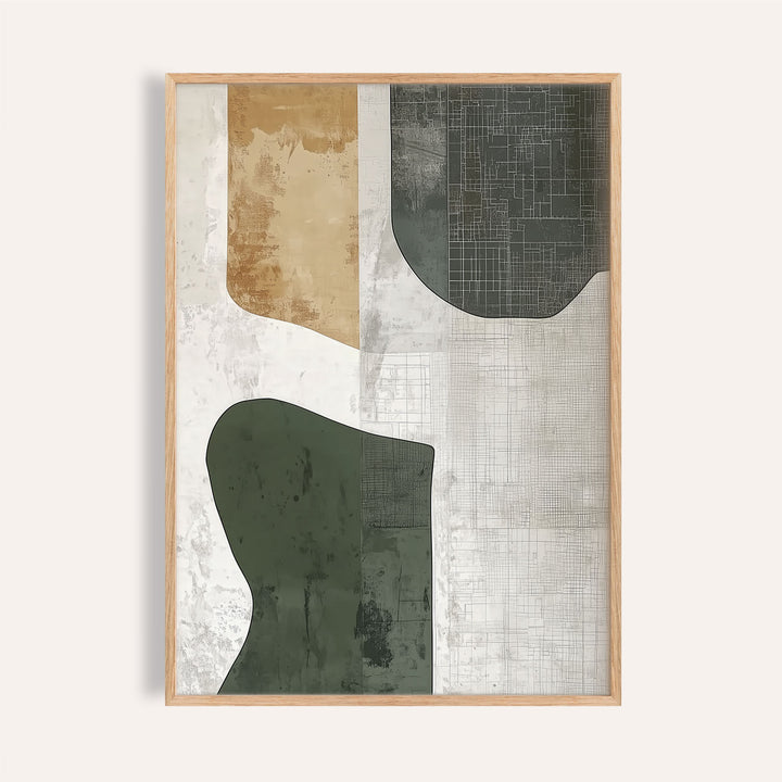 abstract art neutral with organic shapes