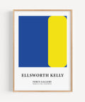 Ellsworth Kelly yellow blue geometric print for modern interiors
