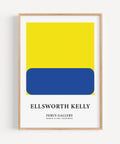 Ellsworth Kelly colours wall art featuring yellow and blue
