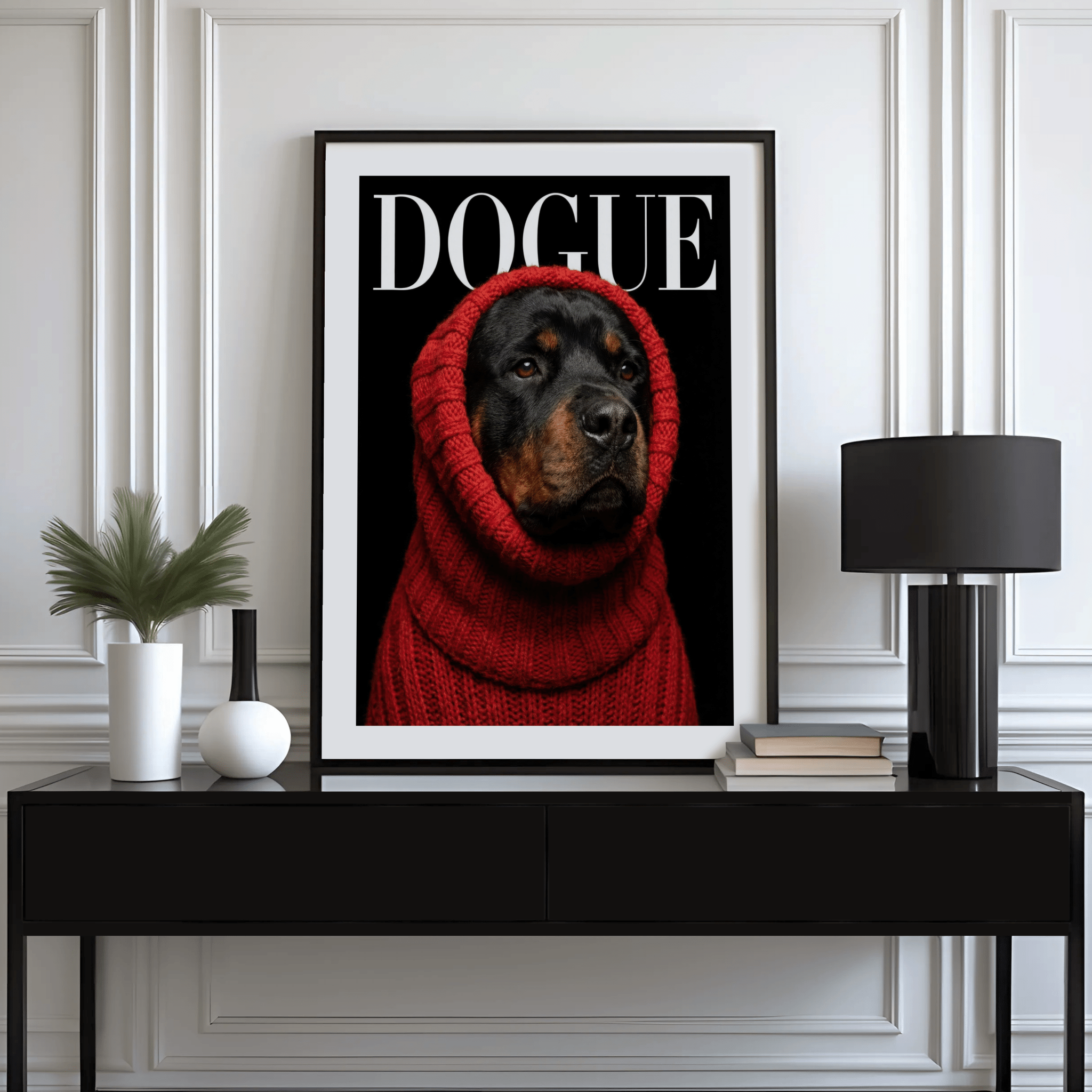 Rottweiler Vogue Poster
