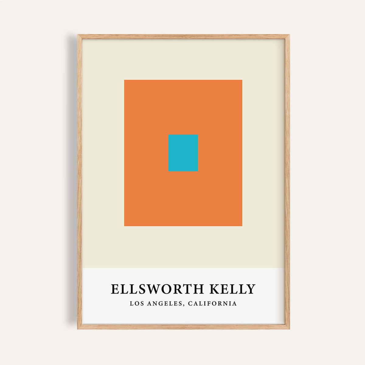 Ellsworth Kelly artwork featuring bold colour block design