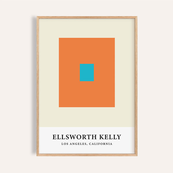 Ellsworth Kelly artwork featuring bold colour block design