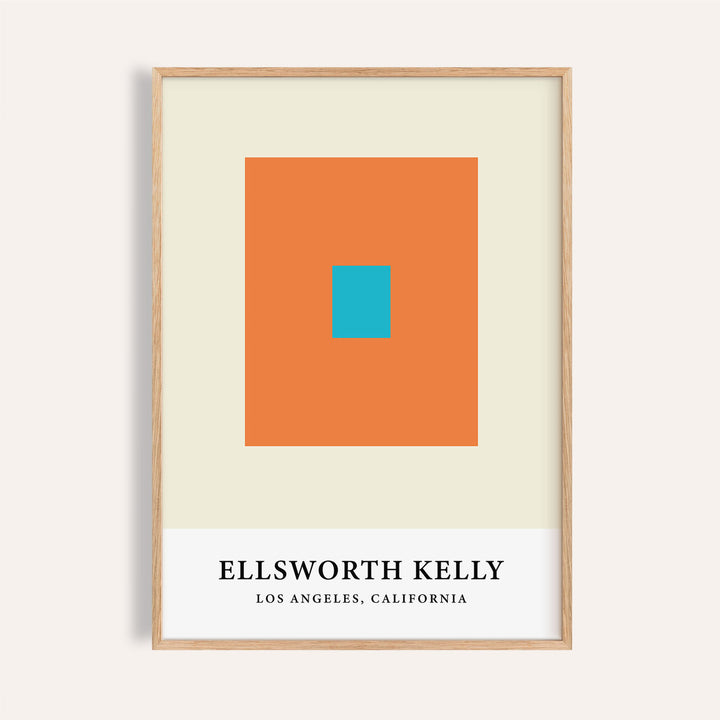 Ellsworth Kelly artwork featuring bold colour block design