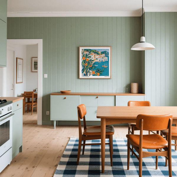 Amalfi Coast print for modern and vintage-inspired interiors