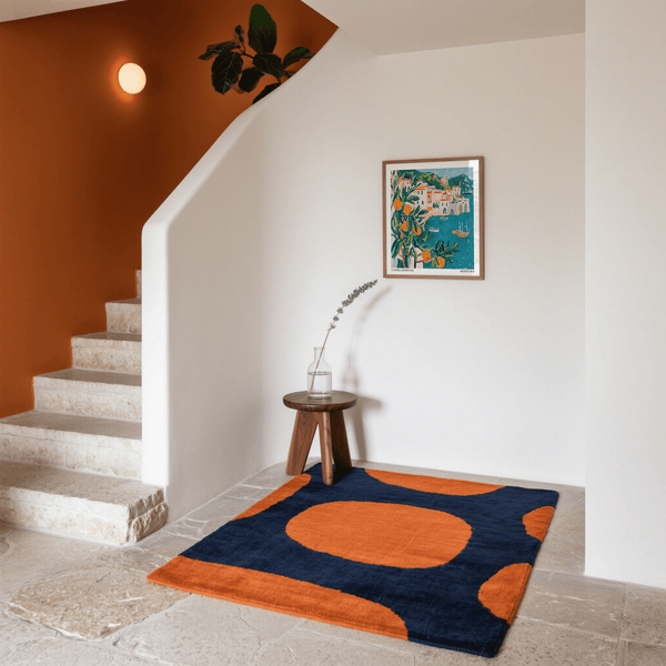 Italian Amalfi Coast print with warm, inviting hues